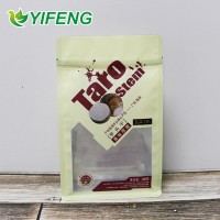 Eco Friendly Stand Up Pouch Ziplock Flat Bottom Plastic Food Bag Resealable Square Bottom Pouch